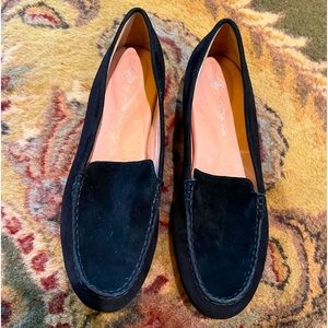 Antonio Melani Black Suede Loafers